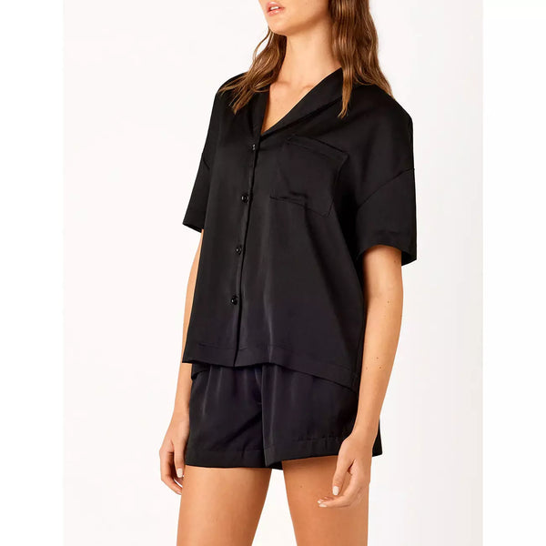 Ambra Short Sleeve Shirt - Black - Willow and Vine