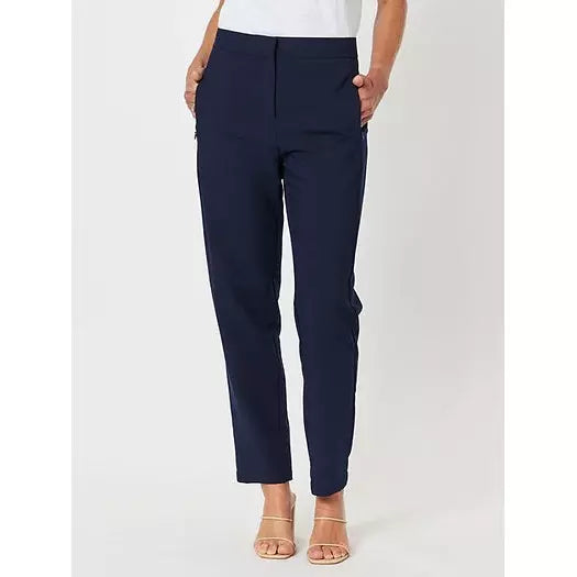 Amy Slim Leg Pant - Navy - Willow and Vine
