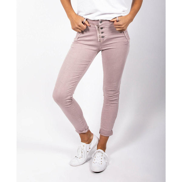 Classic Button Fly Jeans from Italian Star - Lilac - Willow and Vine