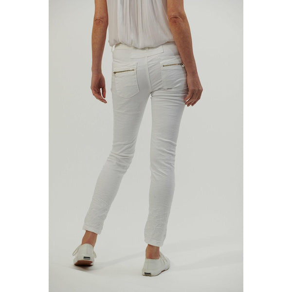 Classic Button Fly Jeans from Italian Star - White - Willow and Vine