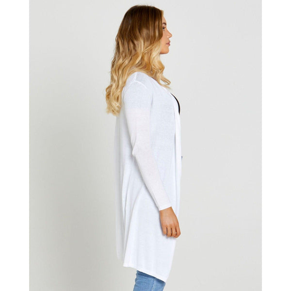 Donna Waterfall Cardi - White - Willow and Vine