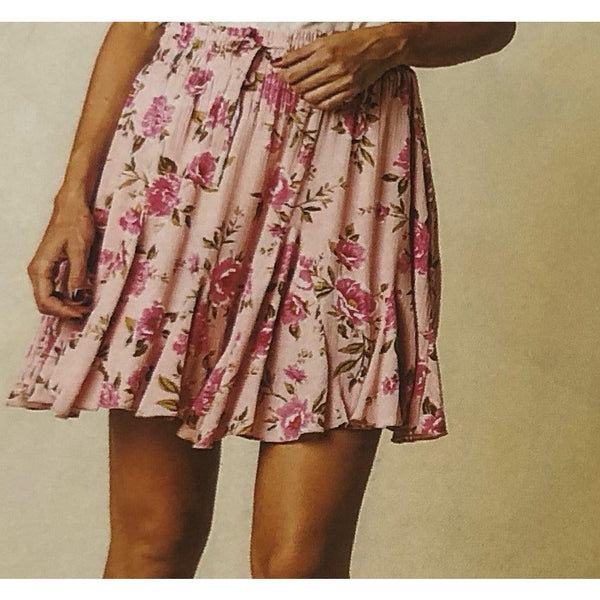 Ela Waist Flair Skirt Pink - Willow and Vine