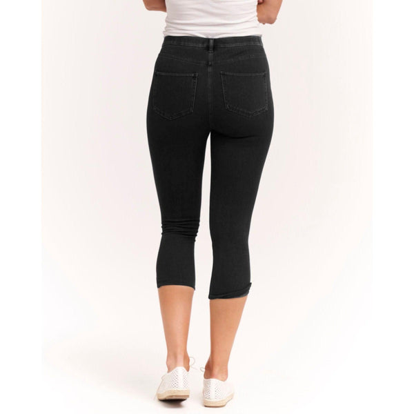 Jean Crop Jeggings Black - Willow and Vine