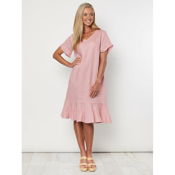 Linen Flared Dress - Willow and Vine