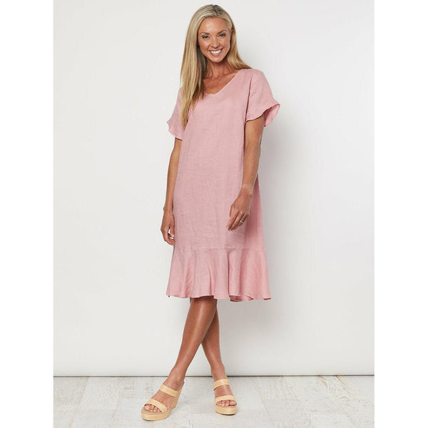Linen Flared Dress - Willow and Vine