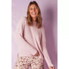 Mock Neck Rib Knit - Pink Fleck - Willow and Vine