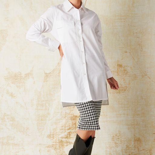 Oversized Shirt - White - Willow and Vine