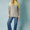 Two Tone Sweater - Lime & Grey Fleck - Willow and Vine