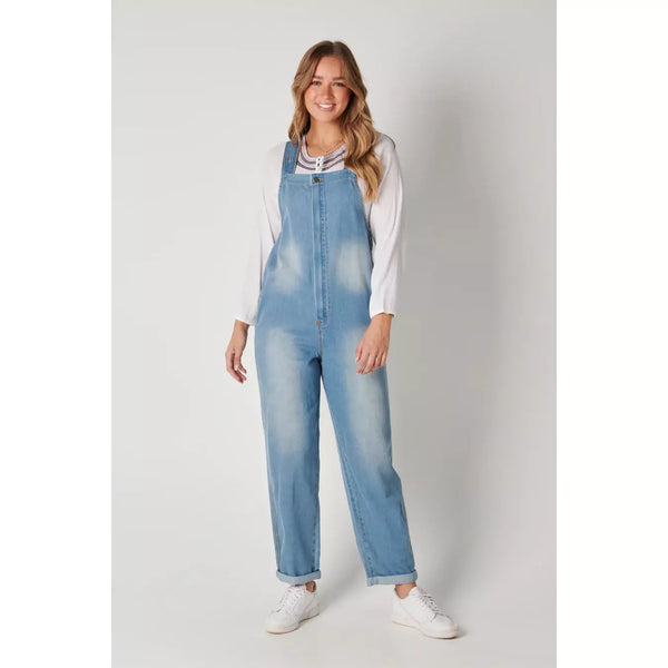 Zip Front Overall - Light Blue - Willow and Vine